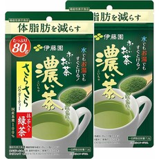 일본 이토엔 오이오차 진한 녹차 분말 80g 2팩, 2개, 1개입