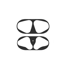 Airpods 金屬防塵貼 適用於Airpods2/Airpods3/Airpods4/Pro 內蓋金屬保護貼, 1個, 【黑】AirPods 金屬貼,AIRPODS PRO, 黑, AIRPODS PRO