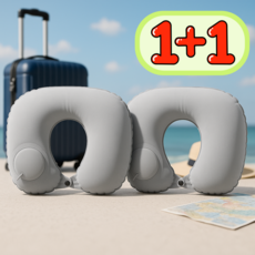 라라피치 자동펌프 초경량 여행용 목베개 2P