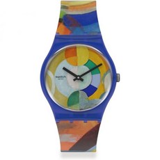 Swatch GZ712 CAROUSEL BY ROBERT DELAUNAY Gent 손목시계 브랜드 추천 495090