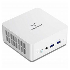 MINIS FORUM 方塊型迷你PC UN1245W-32, 單一商品, WIN11Pro, 1TB, 32GB, 白色