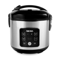 AROMA 6컵 (조리되지 않음)/12컵(조리) 슬로우 쿡 밥솥 및 현미 쿠커 리프트 아웃 냄비 손잡이와 실리콘 보관 뚜껑 PFAS 프리 세라믹 코팅, CoreCoat 세라믹