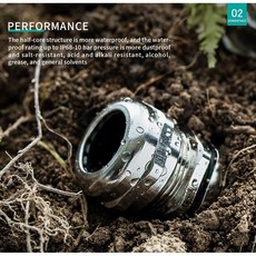 HX 메탈 황동 니켈도금 방수커넥터 IP68 케이블그랜드 PG7/PG9/PG11/PG13.5/PG16/PG19/PG21/PG25/PG29/PG36/PG42/PG48, PG42, 1개