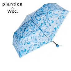 官方直營 Wpc. 聯名plantica花道輕量手動折傘-繡球藍