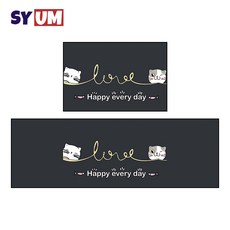 SYUM 러그 먼지없는 미끄럼방지카페트 규조토매트 1+1