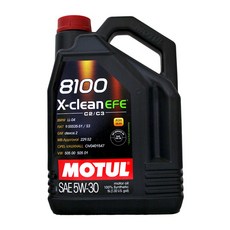 【易油網】MOTUL 8100 5W30 X-CLEAN EFE 全合成機油 5L, 1個