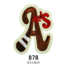 와펜 DIY 자수 패치 와펜모음 열부착식와펜, 4개, 와펜 패치 878번