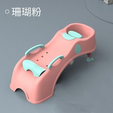 兒童洗頭躺椅可摺疊洗頭神器寶寶家用小孩坐洗髮嬰兒洗頭髮牀凳子, 1個, 珊瑚粉:1