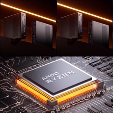 minisforum MS-A2 미니 PC 고성능 DDR5 베어본 PC 게이밍 오피스용 경음 R9-9955HX/R9-7940HX 미니스포럼 최신모델, MSA2(R9-9955HX)모델+4060 8G그래픽카드, Free DOS, 2TB, 64GB, 블랙