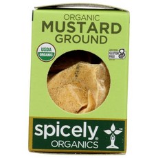 스파이슬리 겨자 간 유기농 0.4온스 SPICELY Organic Ground Mustard 0.4 OZ, 1개