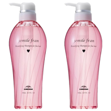 밀본 제밀 프랑 뷰티파잉 샴푸 포 파인 헤어 H 펌프 타입, 2개, 500ml