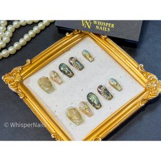 Whisper Nails 林間光影 手工穿戴美甲片 XS, 1個