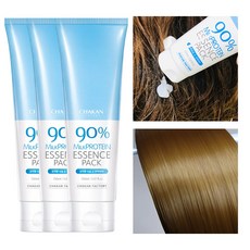 착한팩토리 상한머리 머리영양 강력보습 밀크단백질 90% 헤어 에센스팩 150ml, 3개