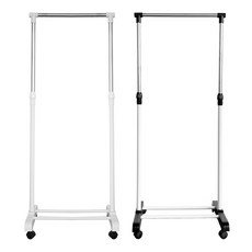 좁은공간 미니 이동식 행거 59.5cm, 화이트