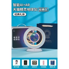 지구본 조명 무드등 라이트 어린이 선물 과학 실험 장난감, 4. 클래식 화이트 (자기부상 AR AI 음성)