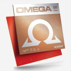 엑시옴 탁구러버 오메가3 프로 컬러러버, 빨강 MAX, 1개