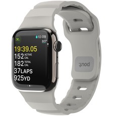 파우트 애플워치 호환 실리콘 스트랩 스포츠 밴드 38/40/41/42/44/45/46/49 mm, 샌드 스톤 샌드 스톤