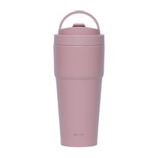 워키 티타늄 세라믹 보온보냉 대용량 텀블러 770ml 빨대 2종 포함, 파우더핑크, 1개