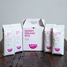미안해 쌀 선물패키지 1KG 4봉지 유기농 SSO농법