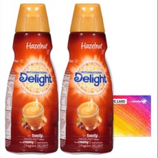 딜라이트 Delight 헤이즐넛 커피 크리머 946ml 2개, 1개입