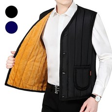융털 경량 패딩 조끼 방한 베스트 누빔 깔깔이 2color hhj+35869JI