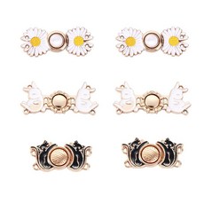 [ 1116035 ] 조절 가능한 허리 버클 6피스 바지 타이트너 바느질 청바지 버튼 클립 패스너 핀 여성용 여아용 드레스 스커트 공예, [ 1536446 ] 조절 가능한 허리 버클 6피스 바