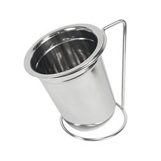 스텐 스쿱 거치대 제빙기 스쿠프통 카페보관통 (BMP통+거치대), 1개