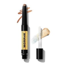 Morphe Mixed Signals 듀얼 엔드 아이섀도우 스틱 - 크림 아이섀도우 안료 및 크롬 리퀴드 플레이크 대담하고 레이어드 아이 메이크업 룩 - 유혹/충실(0.8g/, BFF/FWB, 1