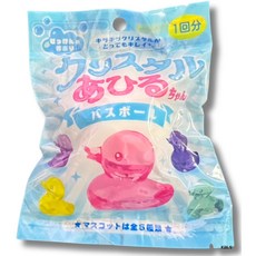 クリスタルあひるちゃんバスボール 鴨子造型水晶沐浴球，一次性寶寶洗澡玩具，趣味水晶沐浴球, 7874水晶鴨, 1個