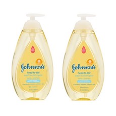Johnson's Head-To-Toe Wash & Shampoo 존슨즈 헤드투토 유아 워시 앤 샴푸 27.1oz(800ml) 2팩, 800ml