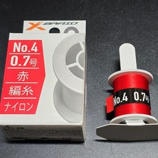 YGK 요쯔아미 엑스 브레이드 세키사 2 타이라바 지깅 루어 바늘 타잉 실 라인 훅 NO.4 레드0.7호, 세키사 NO.4 레드0.7호, 1개