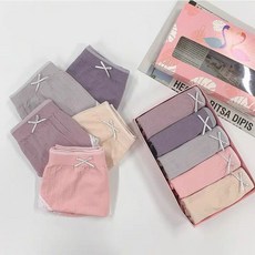 超值蕾絲無縫內褲提臀褲 舒適無痕 提臀塑形, 少女盒裝內褲-5入, 混色