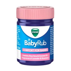 Vicks BabyRub Specifically for Babies-Moisturize Soothe and Relax your baby 25 gram, 1세트
