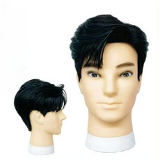 남성용 통가발 커트가발 학원용 연습생 핀센2개+삼각대1개 포함, 1. 커트 통가발 핀센2개+삼각대1개/소, 1개