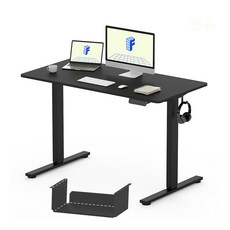 FlexiSpot 전동 모션데스크 EF1H 높낮이조절책상 높이735~1180mm A/S 5년 올바른 자세 스탠딩 데스크 컴퓨터책상 학생책상, 1200블랙