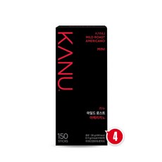 카누 미니 마일드 로스트 아메리카노, 4개, 150개입, 900mg