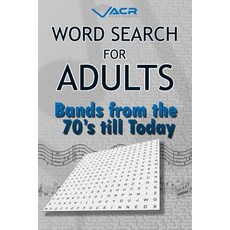 (영문도서) Word Search For Adults: Bands from the 70's till today Paperback, Allan Seguin, English, 9781999503277