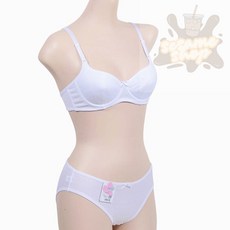 참깨샵 와이어 주니어 3단계 A컵 브라팬티세트 여자주니어속옷세트3단계