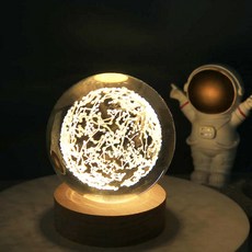 브루이 우주 감성 무드등 은하 별 달 구름 조명 8cm, 별자리