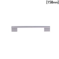 반달봉 알루미늄 2구 손잡이 실버 158mm, #바로구매하기, 1개