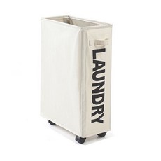 LET'S YOGA 運動器材收納籃 可移動式窄型瑜珈墊收納籃, 米色, 1個