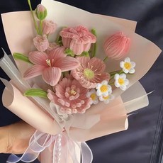 꽃다발 키트 세트 조화 선물 부케 패키지 미술 기념일 공예 diy 행사 공연 축하 졸업, 스타일 A