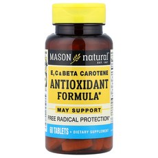 메이슨 내추럴 비타민 E C & 베타카로틴 60정 MAV-11765, 메이슨 내추럴 비타민 E C 및 베타카로틴 60정, 1개