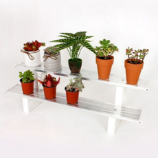 다육 화분대 2단 거실화분대 진열대 선반 거치대 실내 화분, 블랙