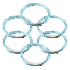코히모 와이어 공예 철사 공예용 알루미늄 2.0MM x 5M 6개 세트 3W170, 1세트, 스카이블루