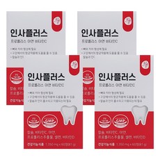 올바른건강식품 인사플러스 프로폴리스 아연 비타민C, 60정, 4개