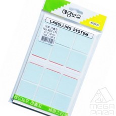 메가파라 견출지 보호 적 13장 27X32mm 일반견출지