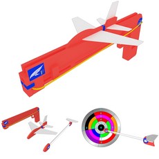 2in1 슈팅 글라이더 로켓 만들기 (28x2x11cm) 숏팅 발사건 과녁 맞추기