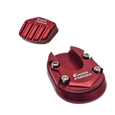 CHEKIS 포르자 스탠드세트 사이드클립 날개클립 혼다포르자300/350 전년식 확장발판, 1개, 레드