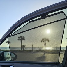 프리폼 차량 햇빛가리개 블라인드 썬쉐이드 롤 커튼, 1개, 블랙